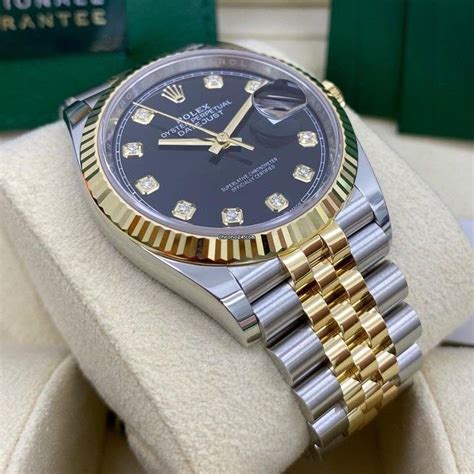 rolex twotone datejust 36mm 5 cart diamond bezel|rolex datejust 36 best price.